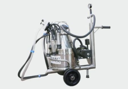Milking machine 1Bucket, 1Clustor, trolly
